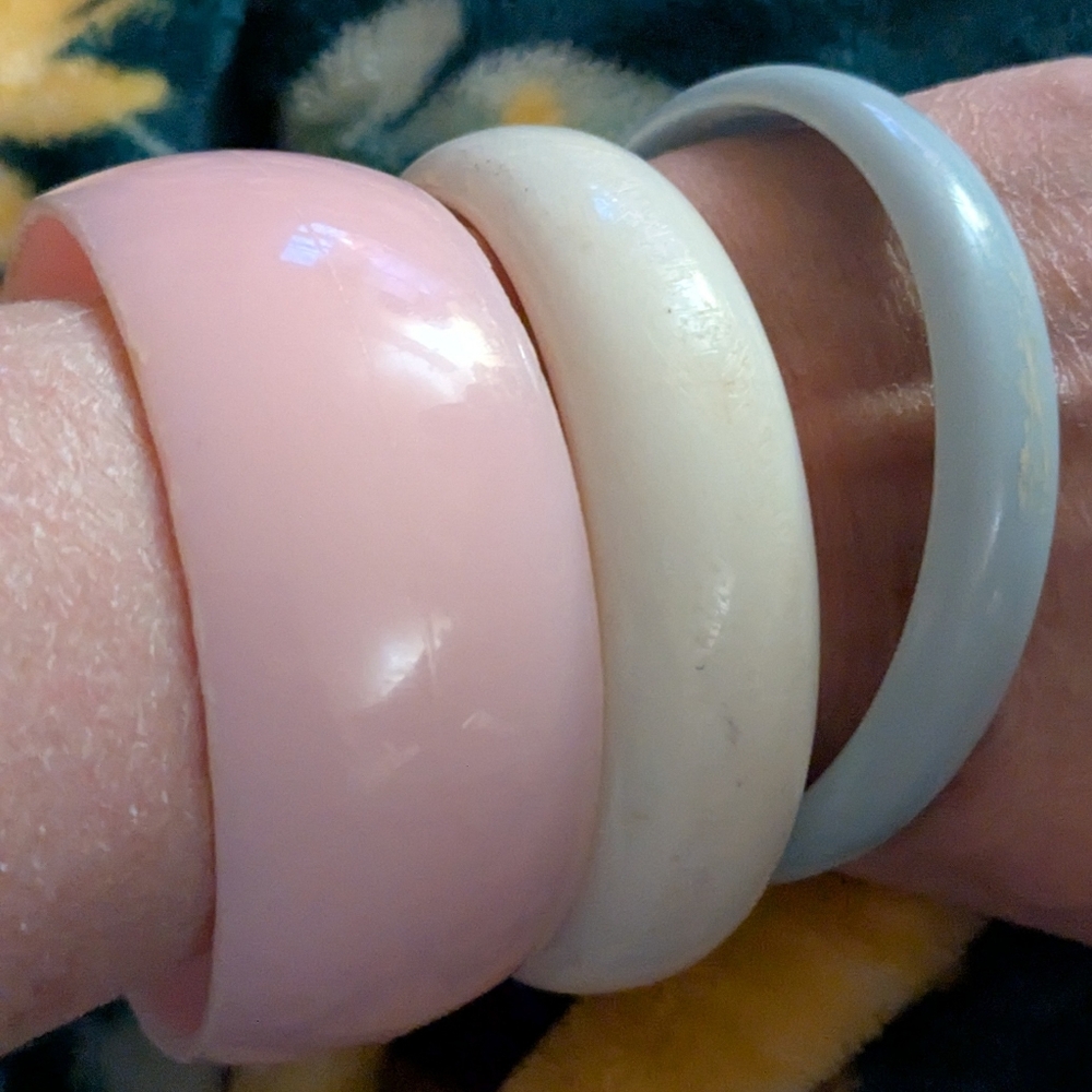 Set of Three Pastel Bangles